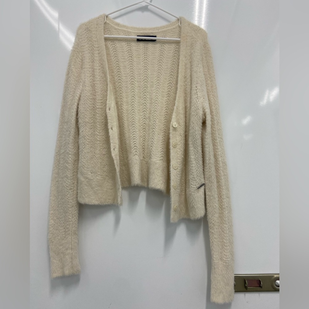 A&F soft white sweater